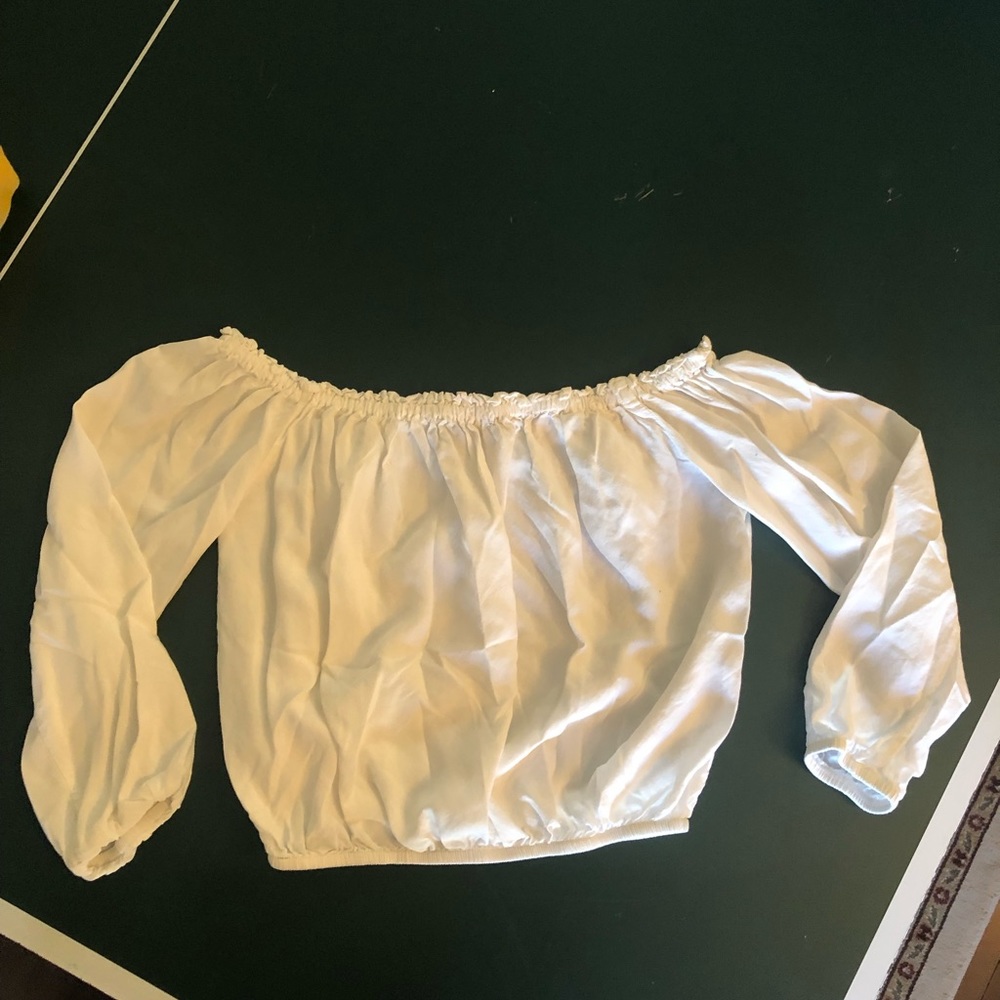 Brandy Melville 3/4 sleeve off the shoulder blouse